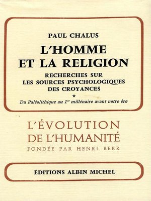 cover image of L'Homme et la Religion